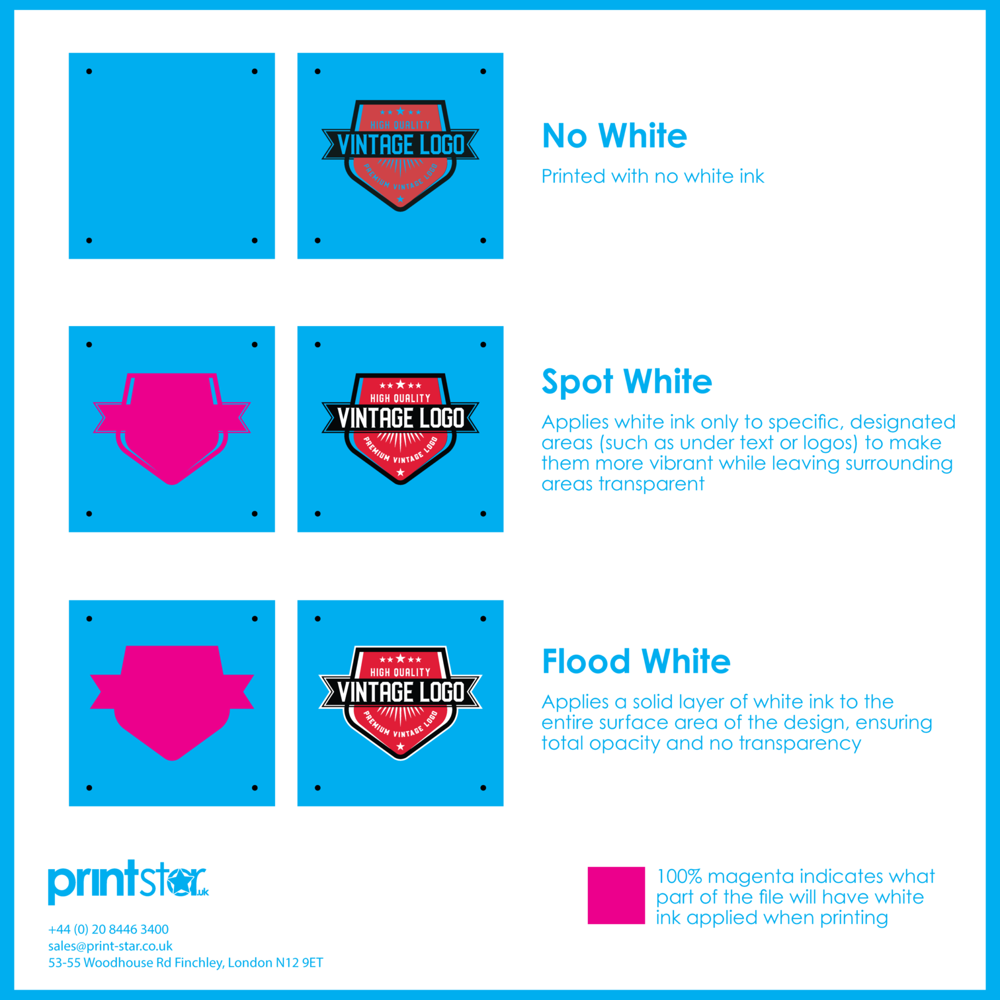 White Ink Template